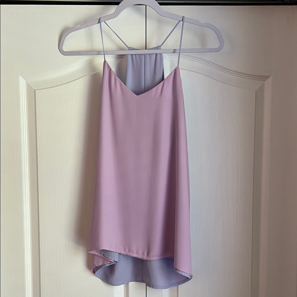 Express Reversible Lavender and Pink Sleeveless Blouse Top - Picture 5 of 5